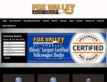 Tablet Screenshot of foxvalleyautogroup.com